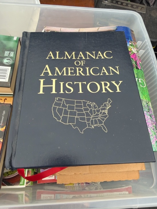 Other - Almanac of American History Hardcover Book - Black with Gold Text